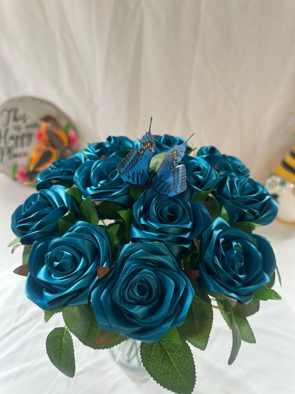 Handmade Satin Ribbon Roses — $3 Each