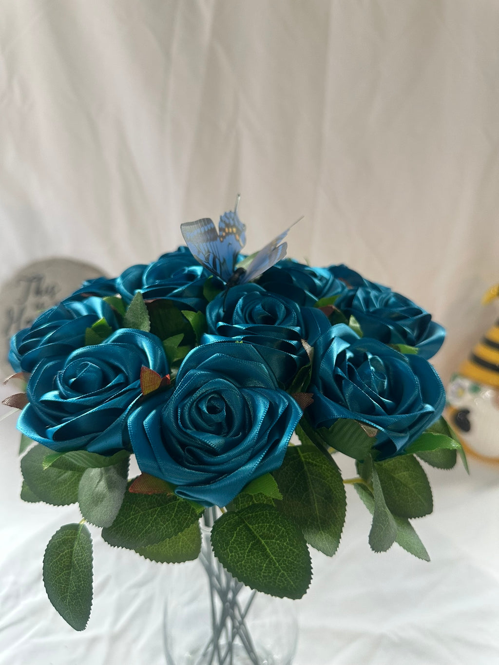 Handmade Satin Ribbon Roses — $3 Each