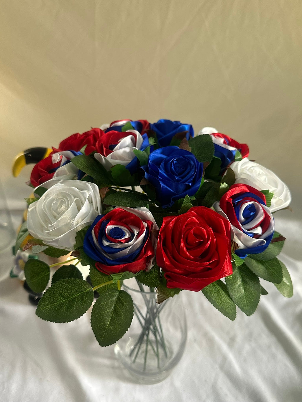 Handmade 250th Ribbon Rose Bouquet