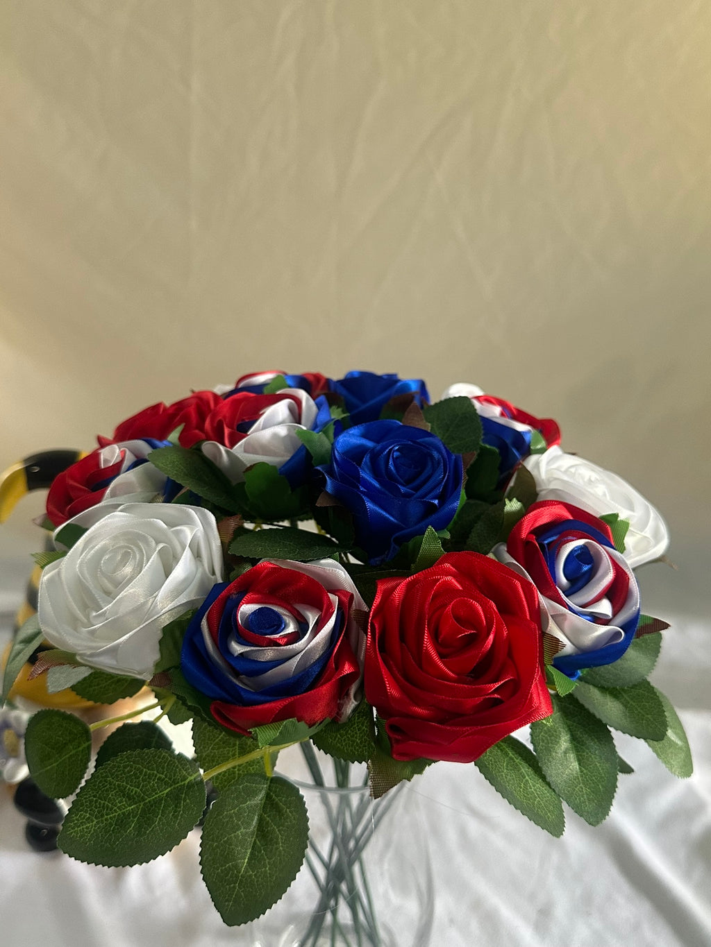 Handmade 250th Ribbon Rose Bouquet