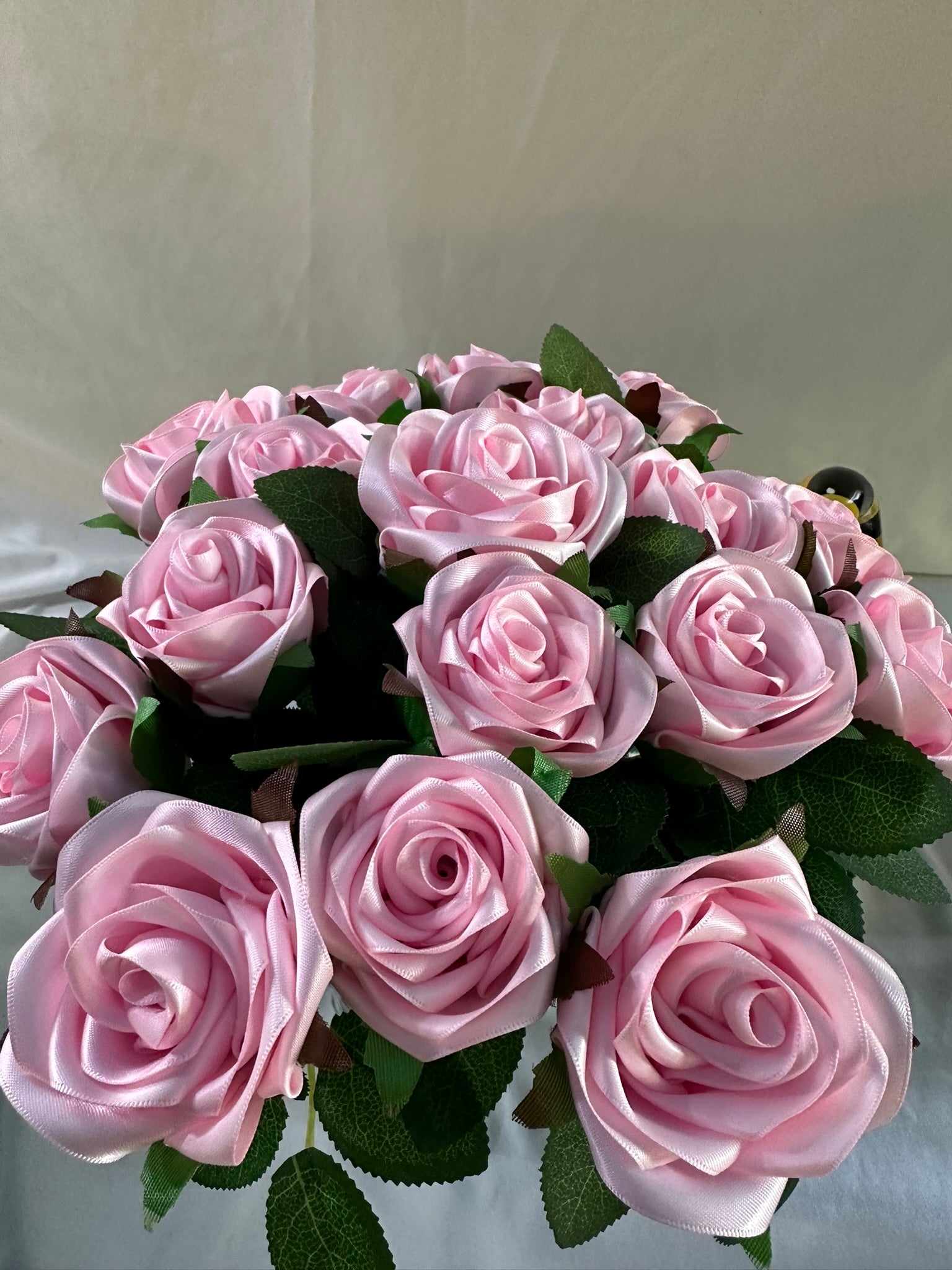 Handmade Satin Ribbon Roses — $3 Each