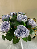 Handmade Satin Ribbon Roses — $3 Each
