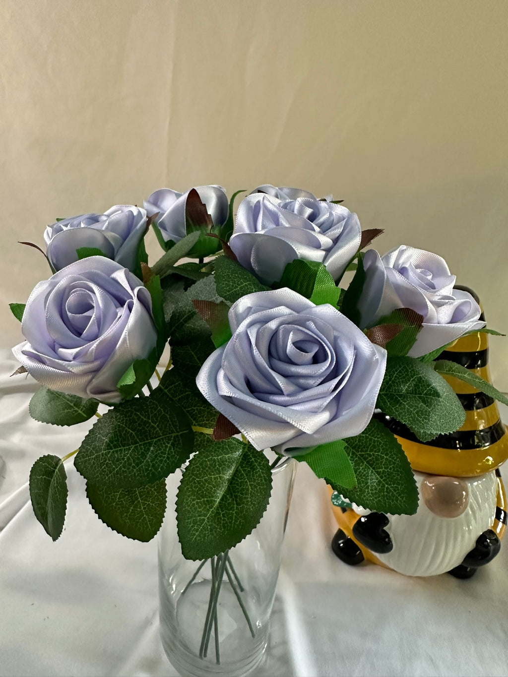 Handmade Satin Ribbon Roses — $3 Each
