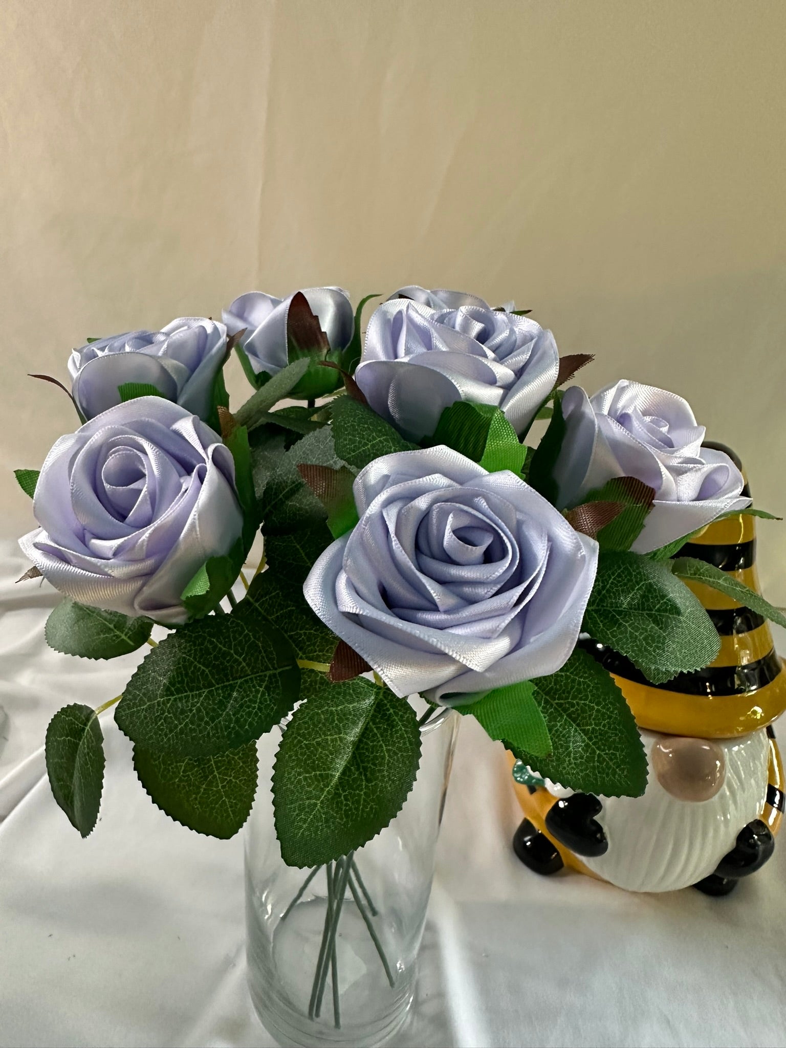 Handmade Satin Ribbon Roses — $3 Each