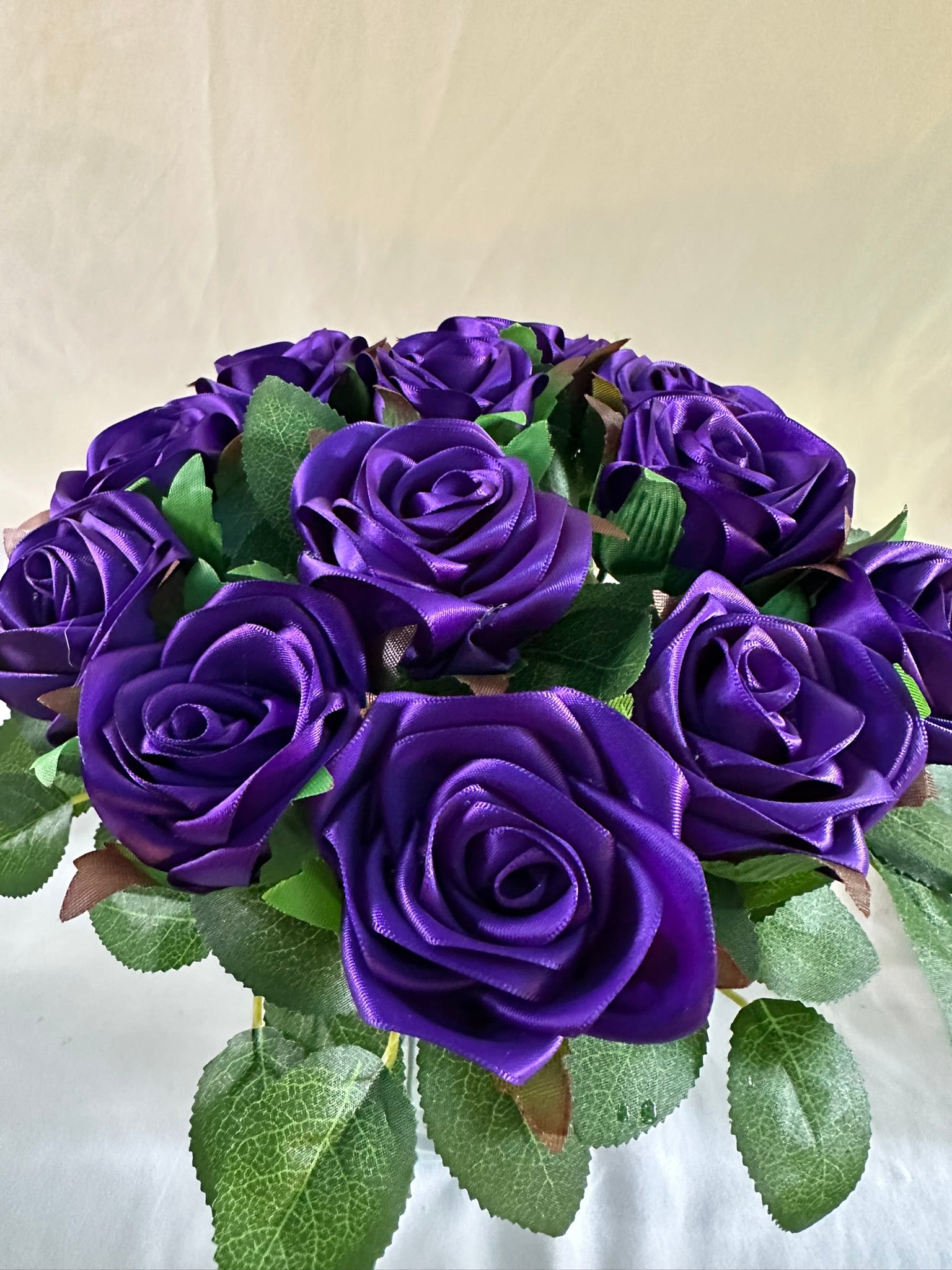 Handmade Satin Ribbon Roses — $3 Each