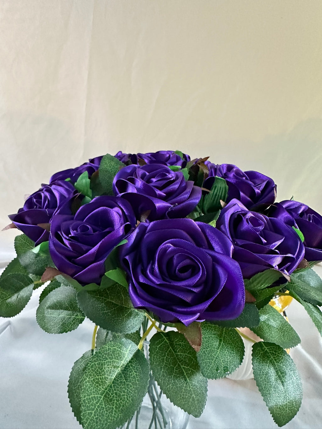 Handmade Satin Ribbon Roses — $3 Each