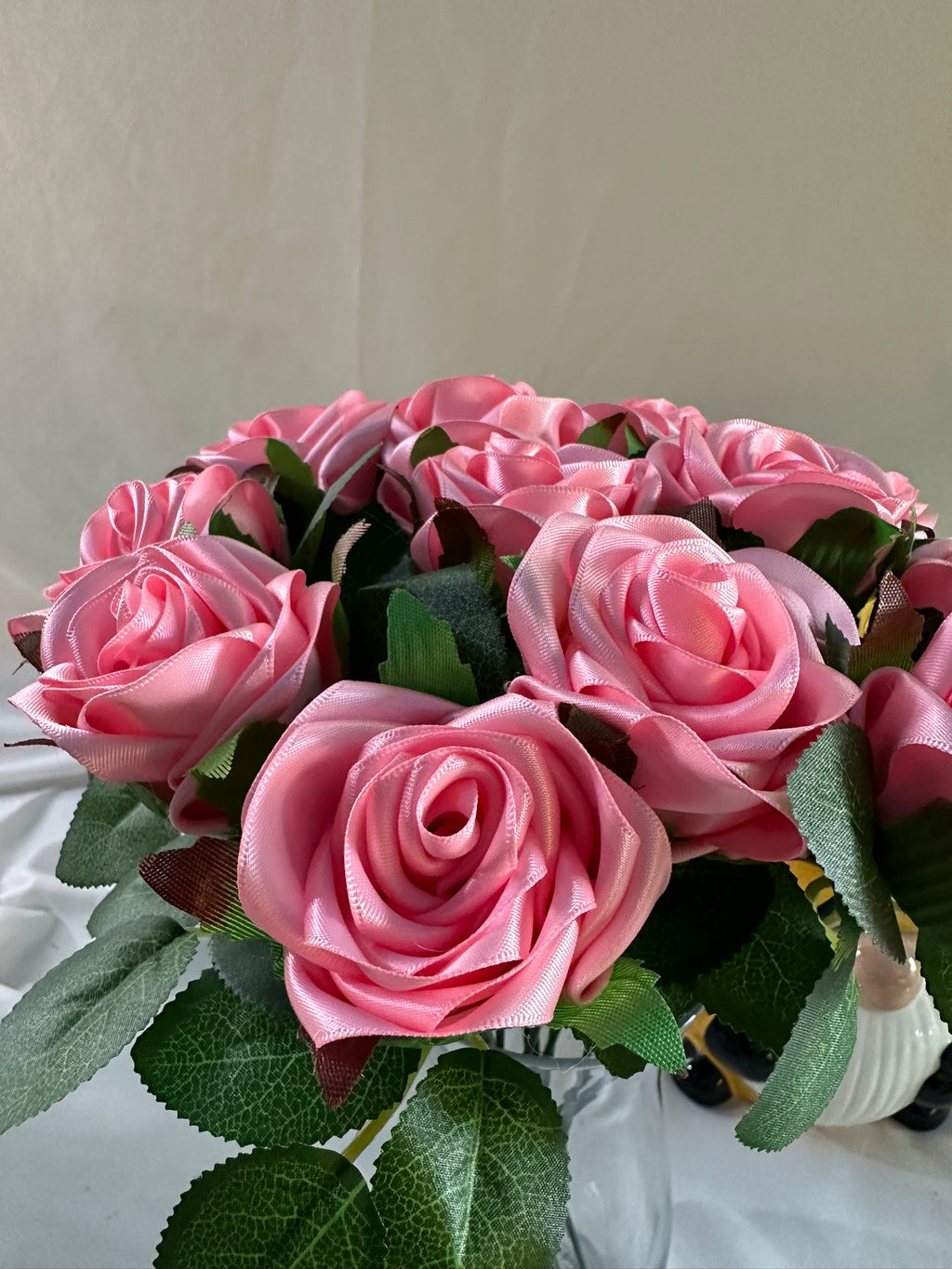 Handmade Satin Ribbon Roses — $3 Each
