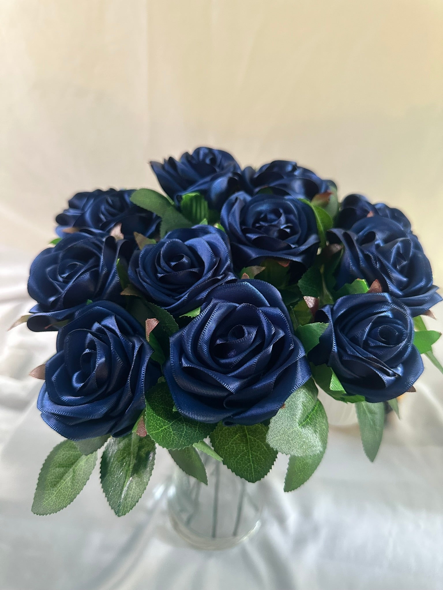 Handmade Satin Ribbon Roses — $3 Each