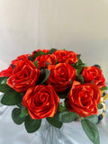 Handmade Satin Ribbon Roses — $3 Each