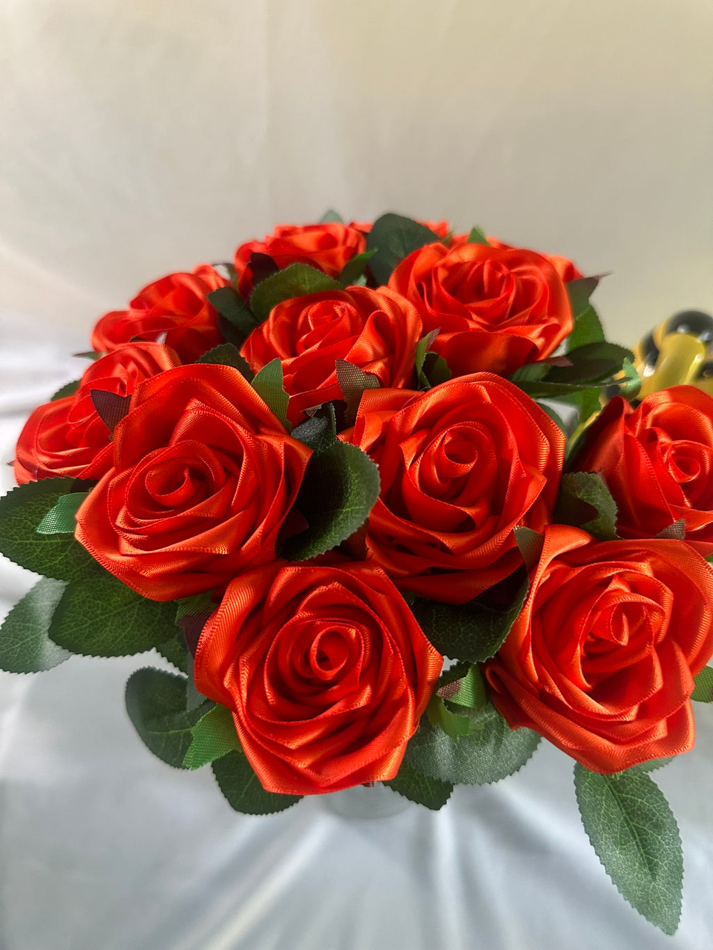 Handmade Satin Ribbon Roses — $3 Each