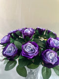 Handmade Satin Ribbon Roses