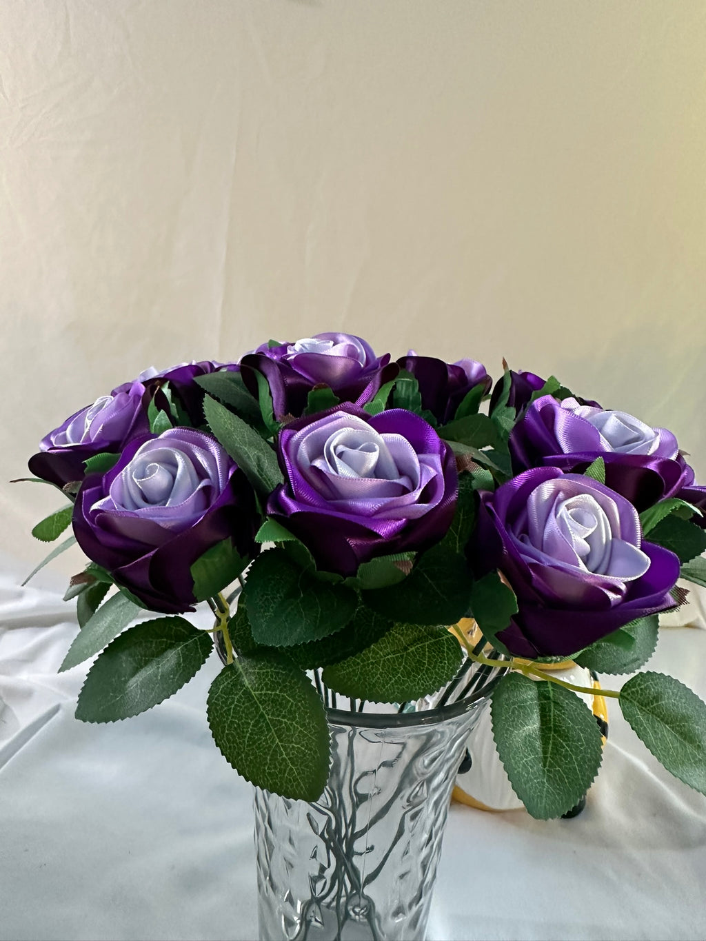 Handmade Satin Ribbon Roses