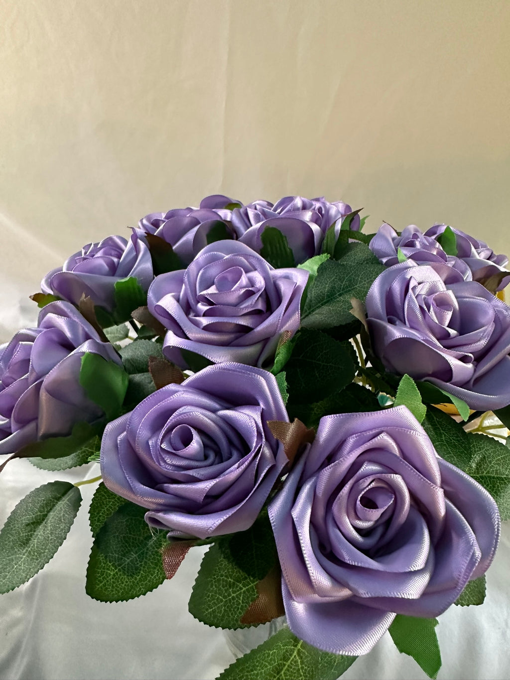 Handmade Satin Ribbon Roses — $3 Each