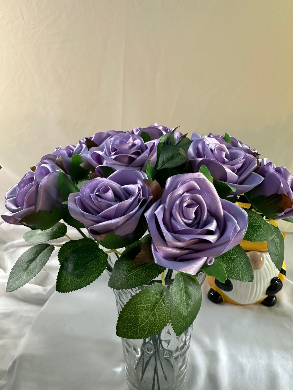 Handmade Satin Ribbon Roses — $3 Each