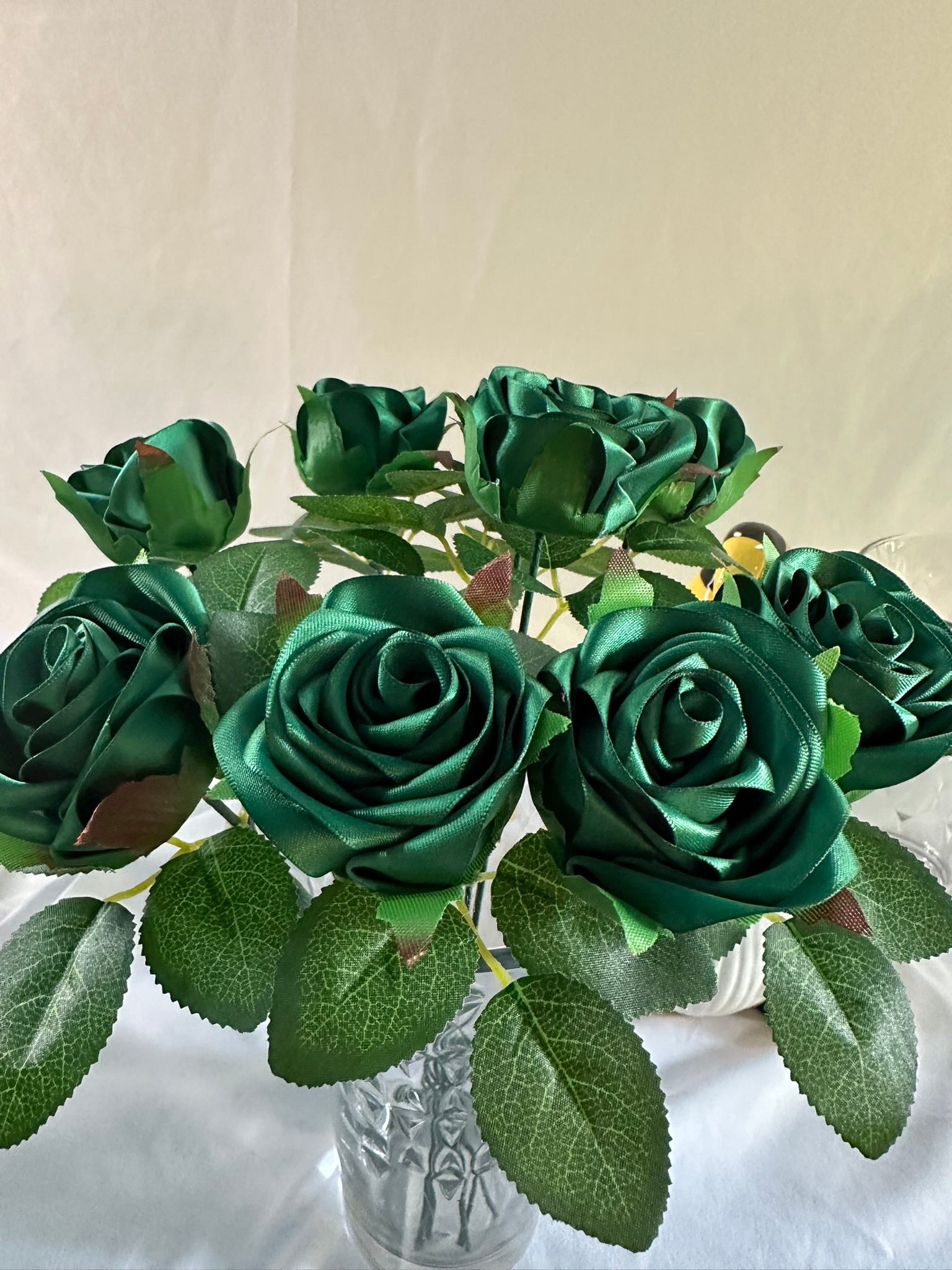 Handmade Satin Ribbon Roses — $3 Each