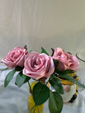 Handmade Satin Ribbon Roses — $3 Each