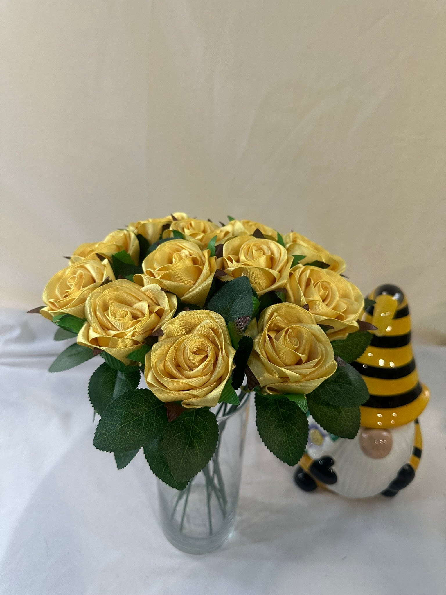 Handmade Satin Ribbon Roses — $3 Each