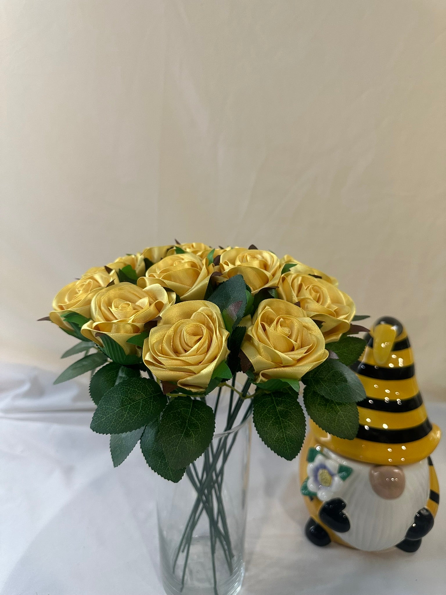 Handmade Satin Ribbon Roses — $3 Each