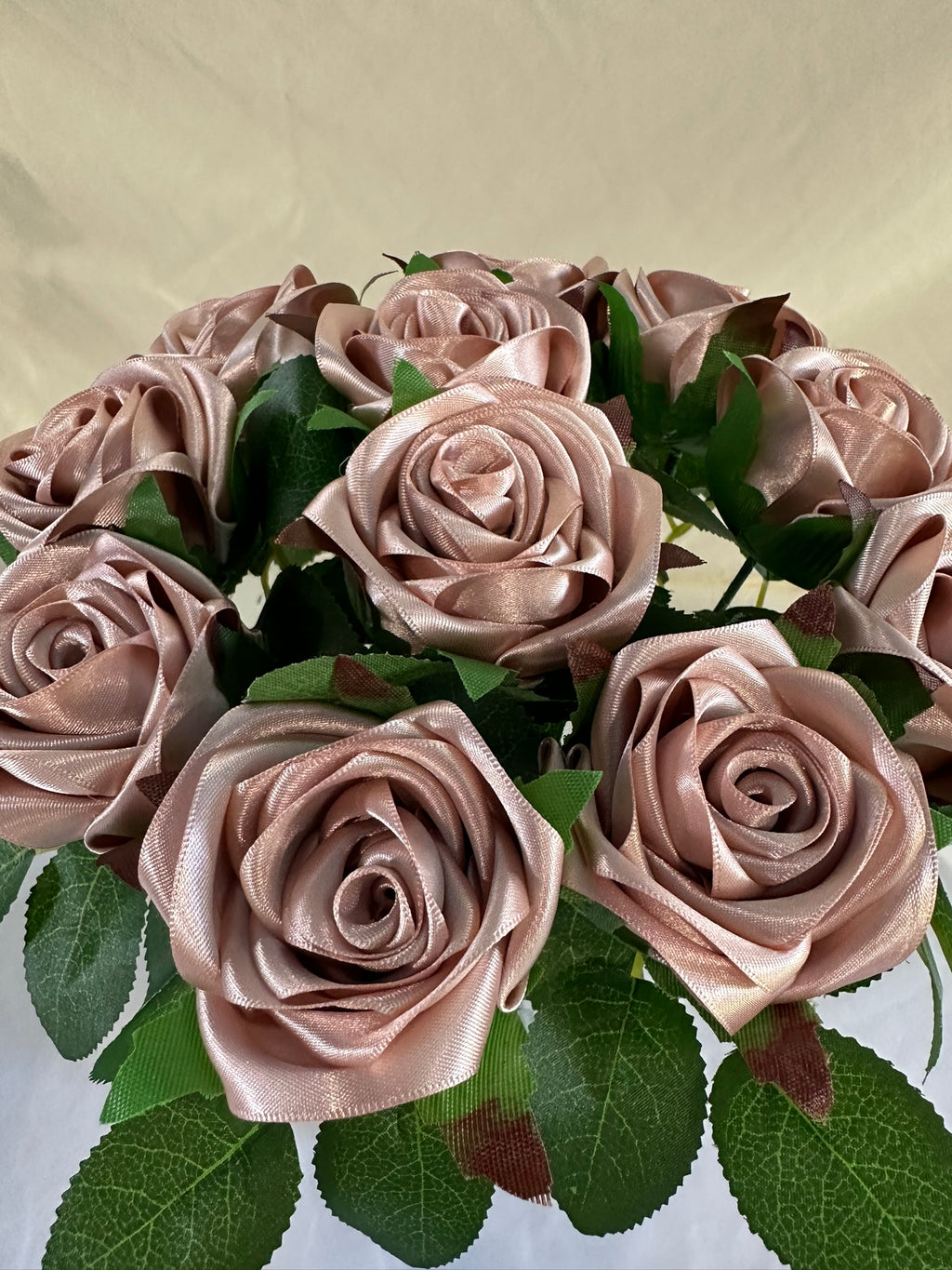 Honey’s Handmade Ribbon Roses - Blush - $3 each