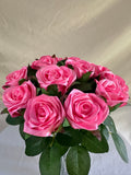 Honey’s Handmade Ribbon Roses - Pink Passion - $3 Each