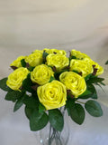 Honey’s Handmade Ribbon Roses—Lemon yellow / $3 Each