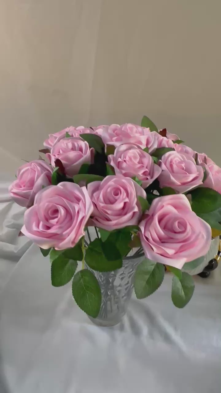 Handmade Satin Ribbon Roses — $3 Each