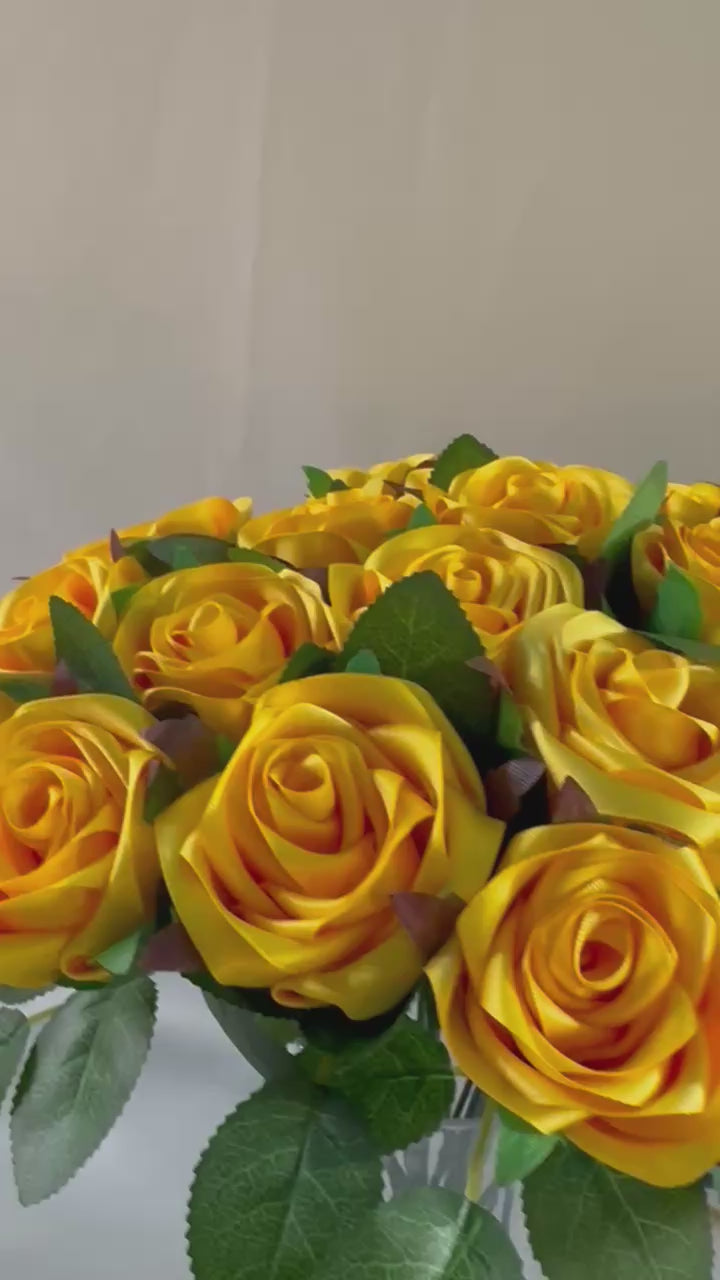 Handmade Satin Ribbon Roses — $3 Each