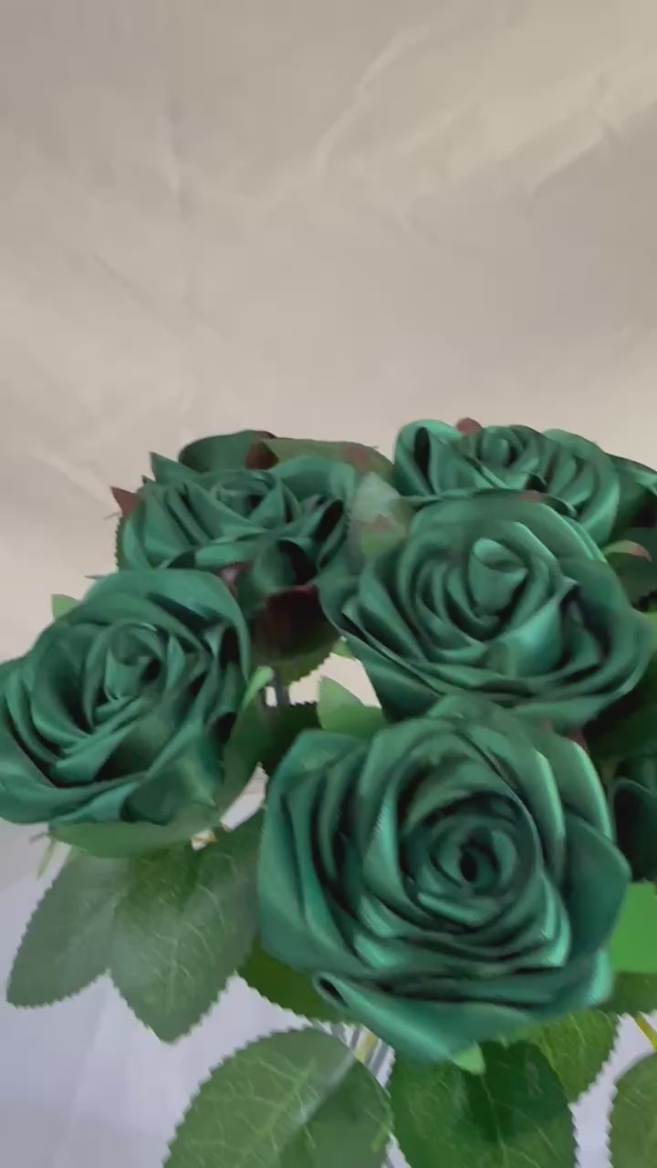 Handmade Satin Ribbon Roses — $3 Each