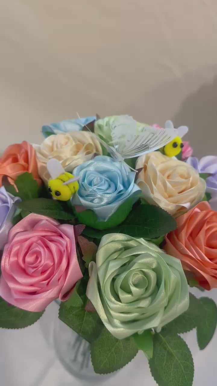 Mother’s Day Ribbon Rose Bouquet