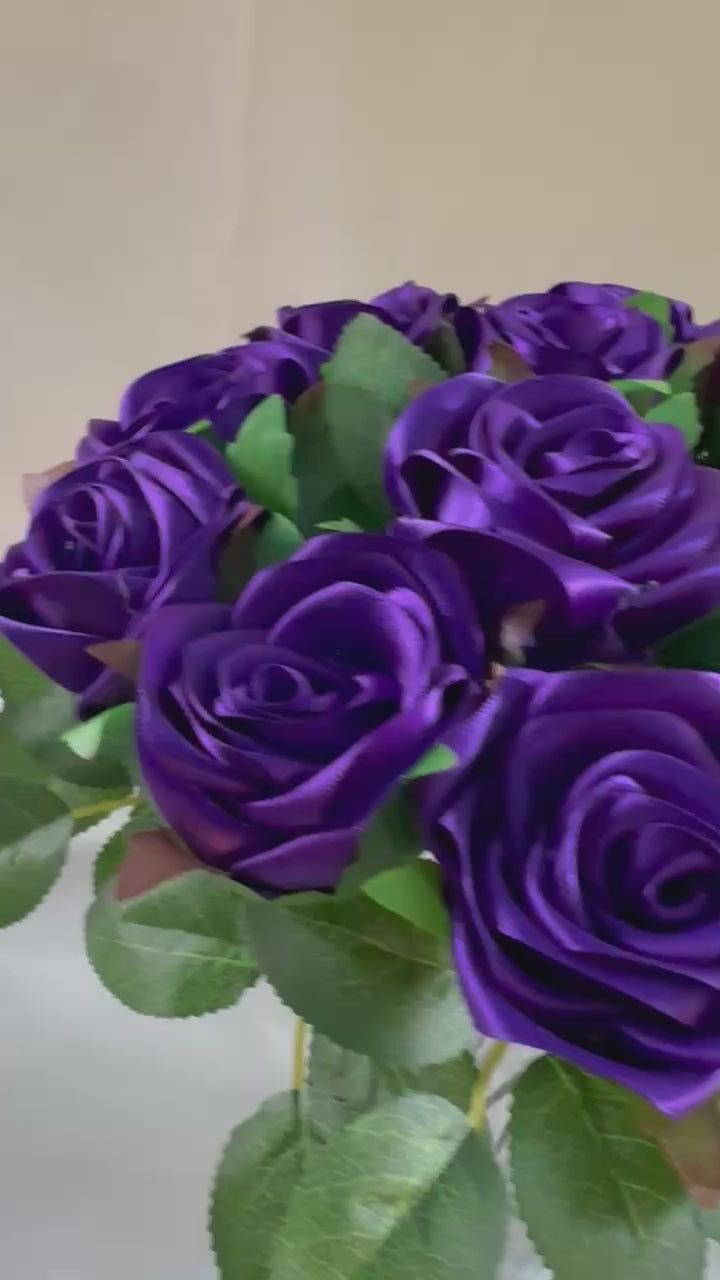 Handmade Satin Ribbon Roses — $3 Each