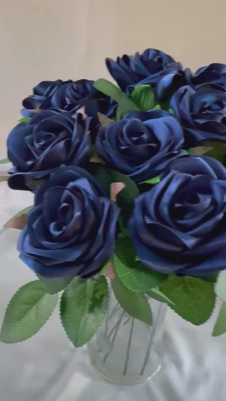 Handmade Satin Ribbon Roses — $3 Each